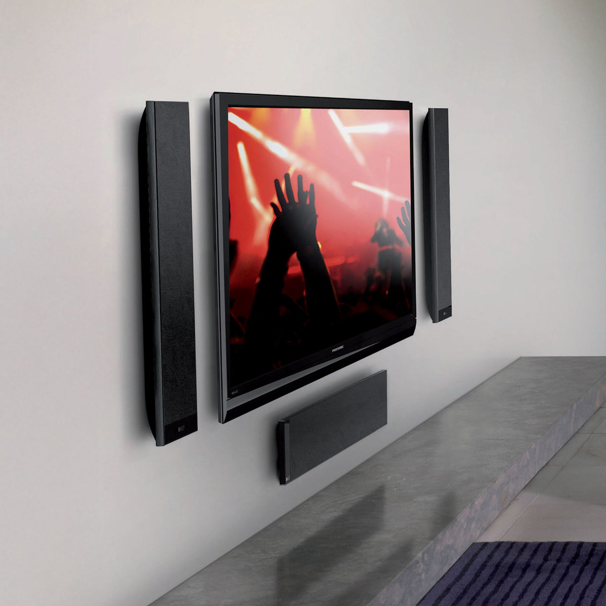 KEF T301c Satellite Speakers 薄型センタースピーカー T301c Centre Channel Speaker | KEF 日本
