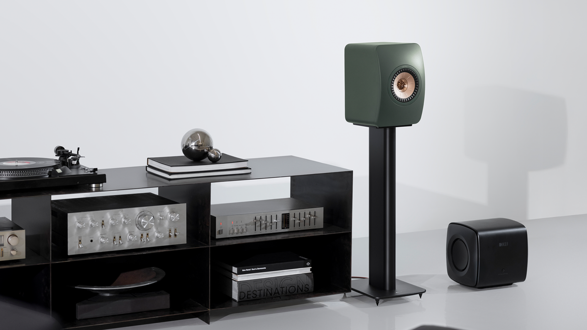 KEF HTB2 サブウーファー 動画解説付】ピュアオーディオ＋サブウーファーの2.1ch再生の実力